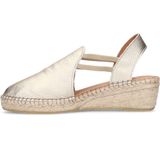 Manfield - Dames - Gouden metallic leren sleehakken