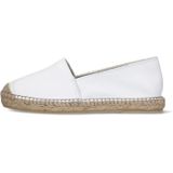 Manfield - Espadrilles - Wit - Leer