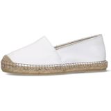 Manfield - Espadrilles - Wit - Leer
