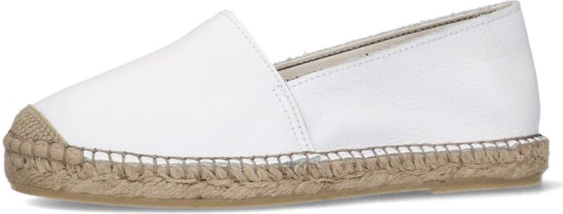 Manfield - Espadrilles - Wit - Leer