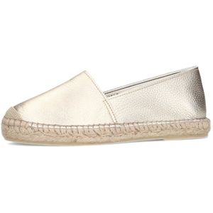 Manfield Leren Espadrilles Goud