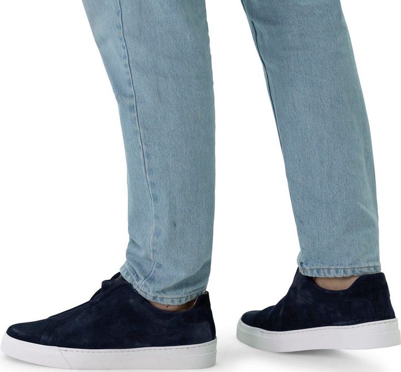 Manfield - Loafers - Donkerblauw - Suède