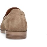 Manfield - Loafers - Beige - Suède - Kettingdetail