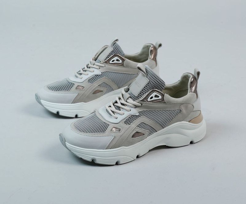 Manfield - Sneakers - Veelkleurig - Suède