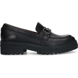 No Stress - Chunky Loafers - Zwart - Leer