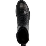 No Stress - Veterboots - Zwart - Leren - Crocoprint