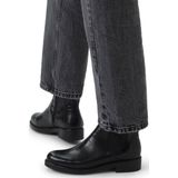 No Stress Leren Enkelboots Zwart