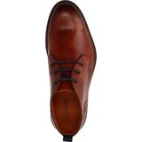 Van Lier - Heren - Cognac Leren Veterschoenen - Leer
