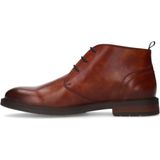 Van Lier - Heren - Cognac Leren Veterschoenen - Leer