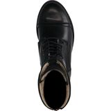 Manfield - Dames - Zwarte veterlaarsjes