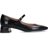 Manfield - Mary Jane Pumps - Zwart - Lakleer