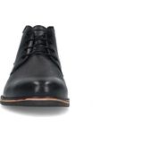 Manfield Leren Veterschoenen Zwart