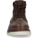 Manfield - Heren - Bruine leren veterboots