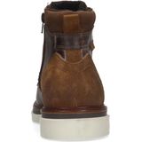 Manfield - Heren - Bruine leren veterboots