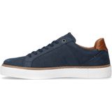 No Stress - Heren - Donkerblauwe nubuck sneakers
