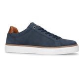 No Stress - Heren - Donkerblauwe nubuck sneakers
