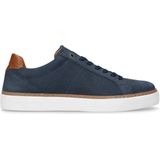 No Stress - Heren - Donkerblauwe nubuck sneakers