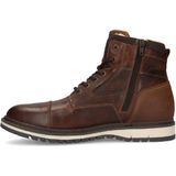Manfield - Heren - Cognac leren veterboots