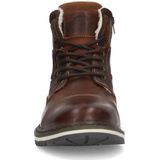 Manfield - Heren - Cognac leren veterboots