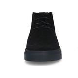 Manfield Suède Veterboots Zwart