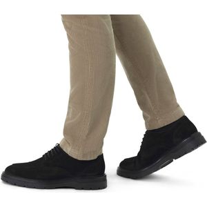 Manfield - Heren - Zwarte Veterboots - Suède - Vetersluiting - Hoge Zool