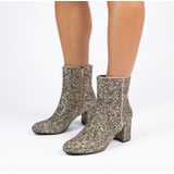 Slipper - Grijs - Imitatieleer - Getextureerd Voetbed