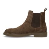 Donkerbruine suède chelsea boots