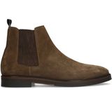 Manfield - Heren - Taupe Suède Chelsea Boots - Suède - Leer