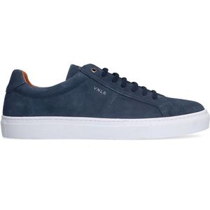 Van Lier - Heren Sneakers - Blauw - Suède - Witte Zool