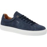 Blauwe suède sneakers