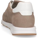 No Stress - Dames - Taupe nubuck sneakers met rits