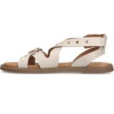 No Stress - Witte Sandalen - Leer - Memory Foam Voetbed