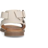 No Stress - Witte Sandalen - Leer - Memory Foam Voetbed