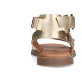No Stress - Dames - Gouden leren sandalen met studs