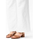 No Stress - Dames - Cognac leren sandalen met hak
