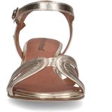 No Stress - Dames - Gouden leren sandalen met hak