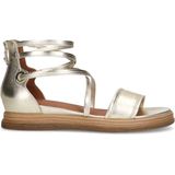 No Stress - Dames - Gouden leren sandalen met bandjes