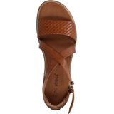 No Stress - Dames - Cognac leren sandalen