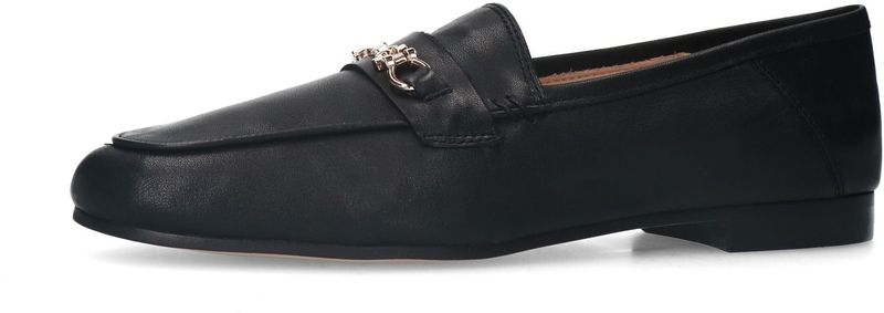 Manfield - Loafers - Zwart - Leer