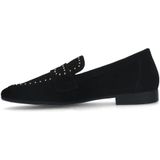 Manfield - Loafers - Zwart - Su�ède - Gouden Studs