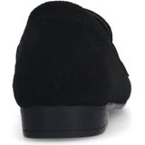 Manfield - Loafers - Zwart - Suède - Gouden Studs