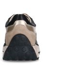 No Stress - Dames - Zwarte leren sneakers