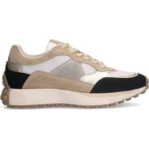 No Stress - Dames - Zwarte leren sneakers