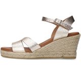 Manfield - Sleehakken - Goudkleurig - Leer - Gespsluiting