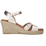 Manfield - Sleehakken - Goudkleurig - Leer - Gespsluiting