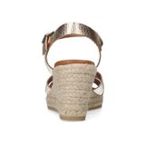 Manfield - Sleehakken - Goudkleurig - Leer - Gespsluiting