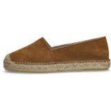 Manfield - Espadrilles - Cognac - Suède - Platte Zool
