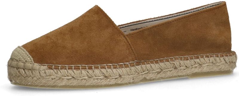 Manfield - Espadrilles - Cognac - Suède - Platte Zool