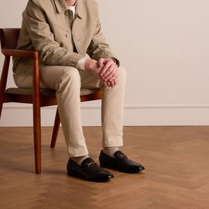 Manfield - Loafers - Zwart - Leer