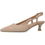 Manfield - Slingback Pumps - Beige - Suède